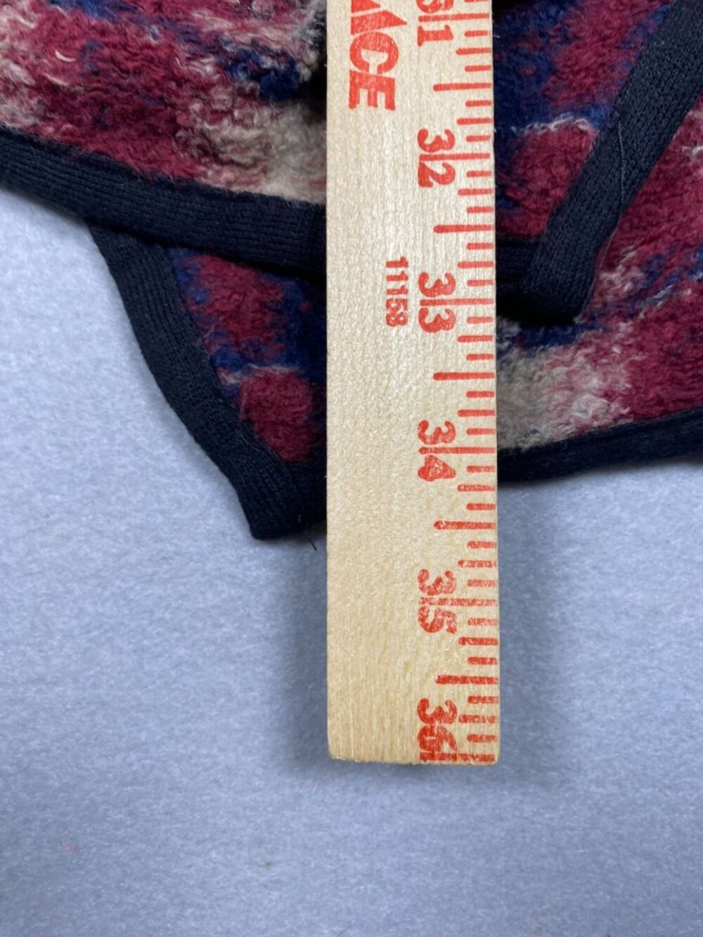 Lucky Brand Womens Open Front Long Cardigan Red Blue Plaid S/P Cotton Blend - Picture 8 of 8